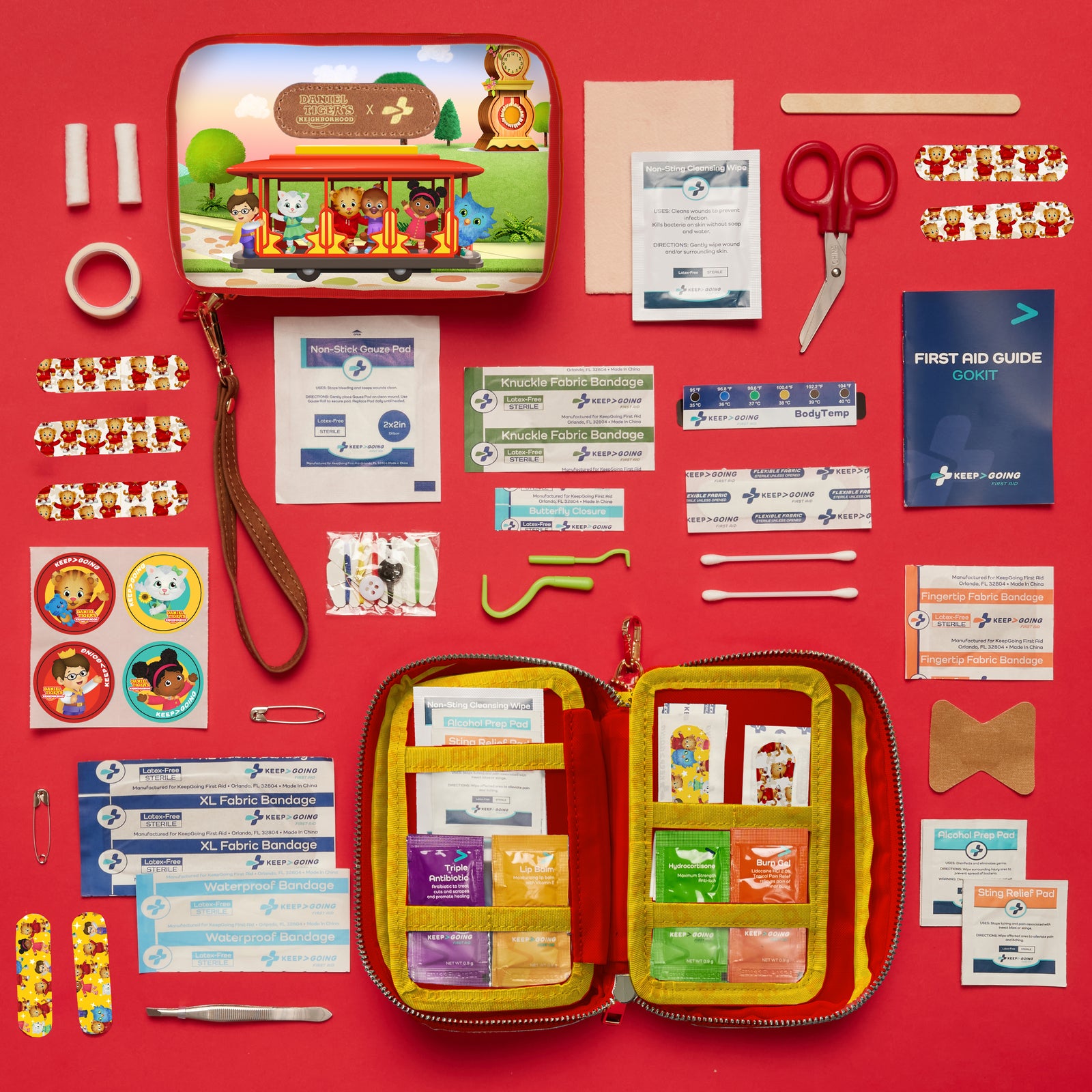 Daniel Tiger First Aid GoKit (130 pcs) - Trolley Ride
