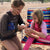 Removing splinters at beach 