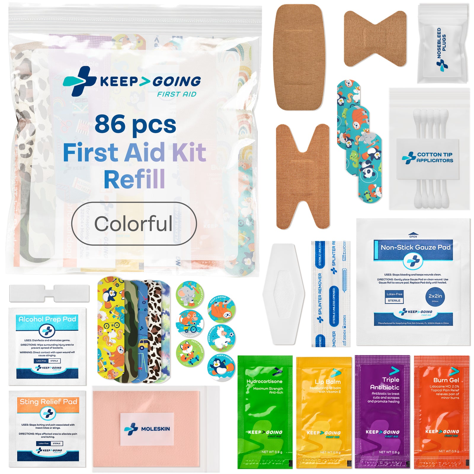 Colorful Refill (86 Pieces)