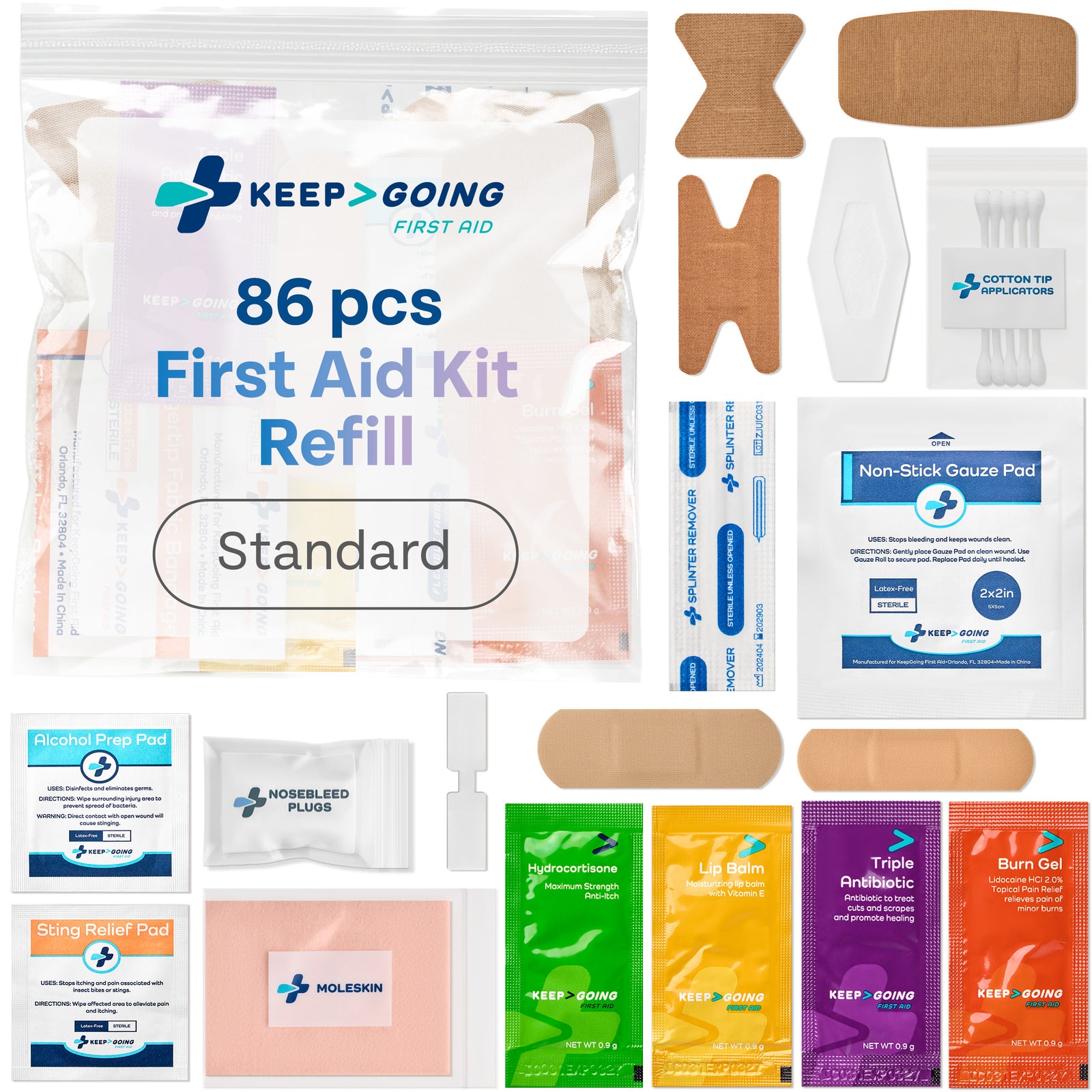 Standard GoKit Refill (86 Pieces)