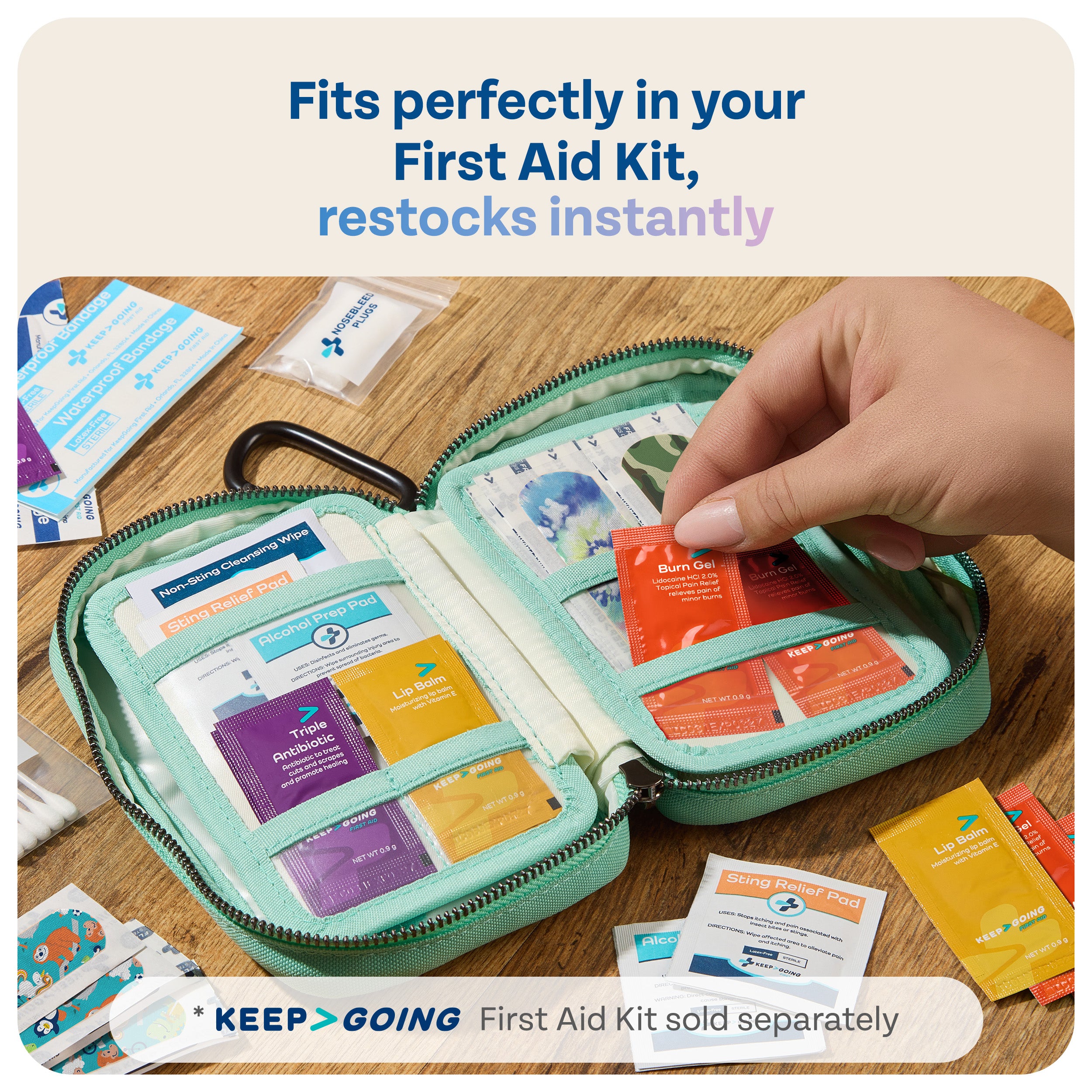 Colorful Refill (86 Pieces) - KEEP>GOING First Aid