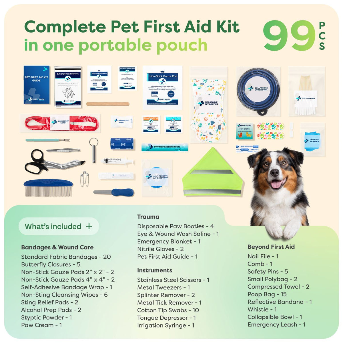 Pet First Aid Kit Paws (99 pcs)