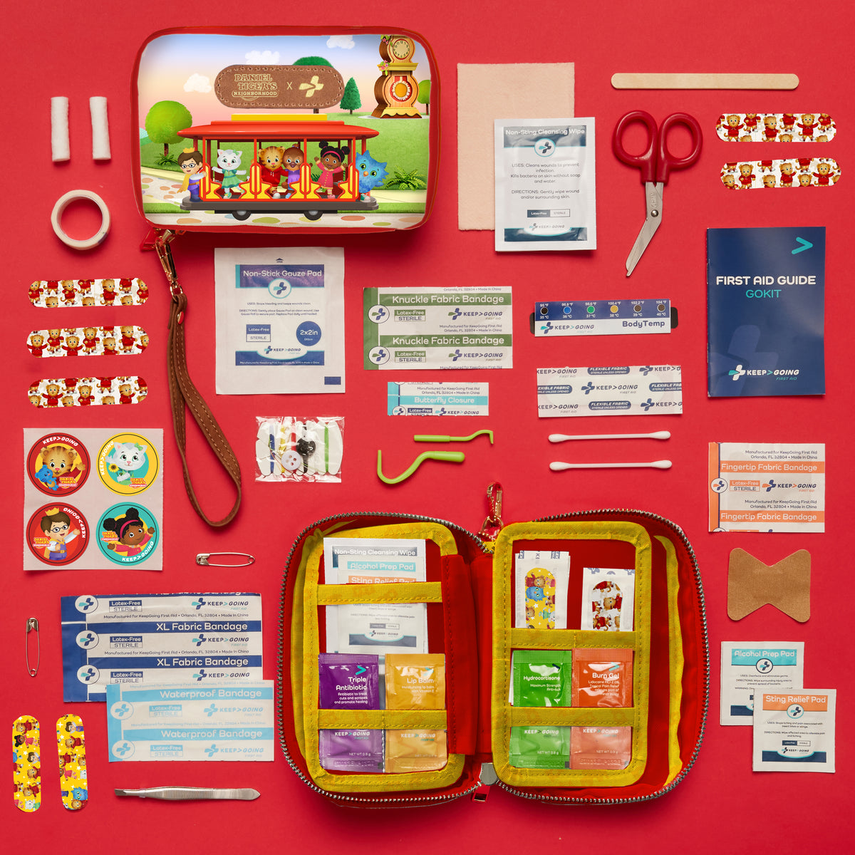 Daniel Tiger First Aid GoKit (130 pcs) - Trolley Ride