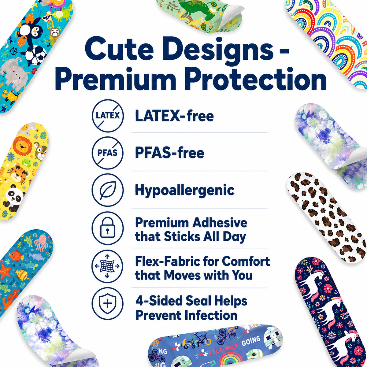 Flex-Fabric Bandages (36 Count)
