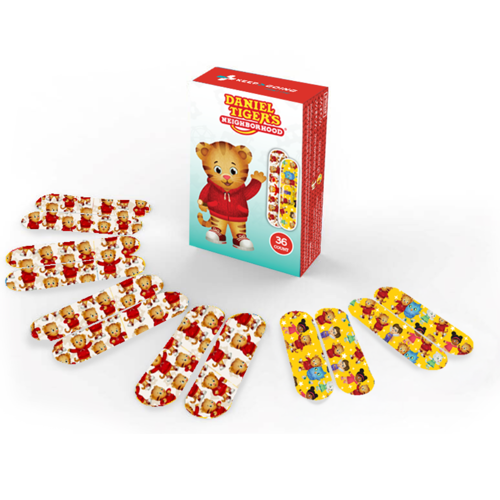 Daniel Tiger Flex-Fabric Bandages (36 Count) - Tiger-Tastic