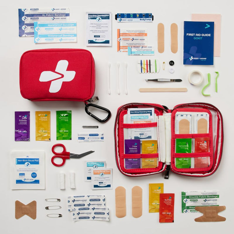 Gokit R First Aid Red GoKit (130 pcs) - KEEP>GOING First Aid