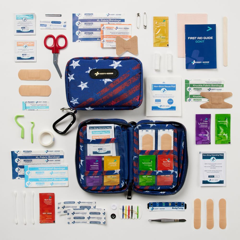 First Aid Star Spangled GoKit (130 pcs) - KEEP>GOING First Aid