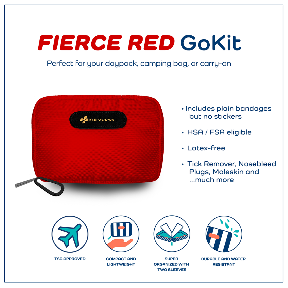 Gokit R First Aid Red GoKit (130 pcs) - KEEP>GOING First Aid