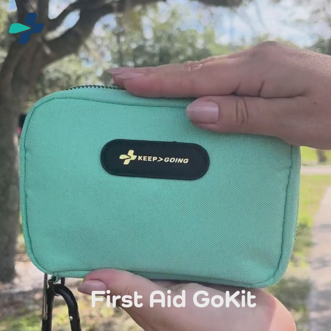 First Aid Seafoam Green GoKit (130 pcs) - KEEP>GOING First Aid