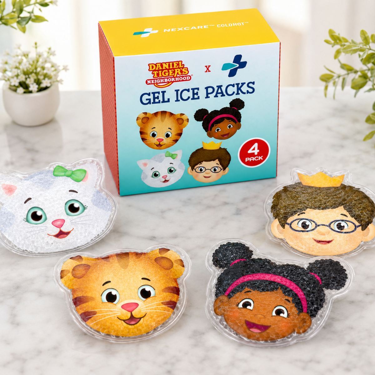Daniel Tiger Comfort Ice Packs (4 Pack) - Friendly Faces