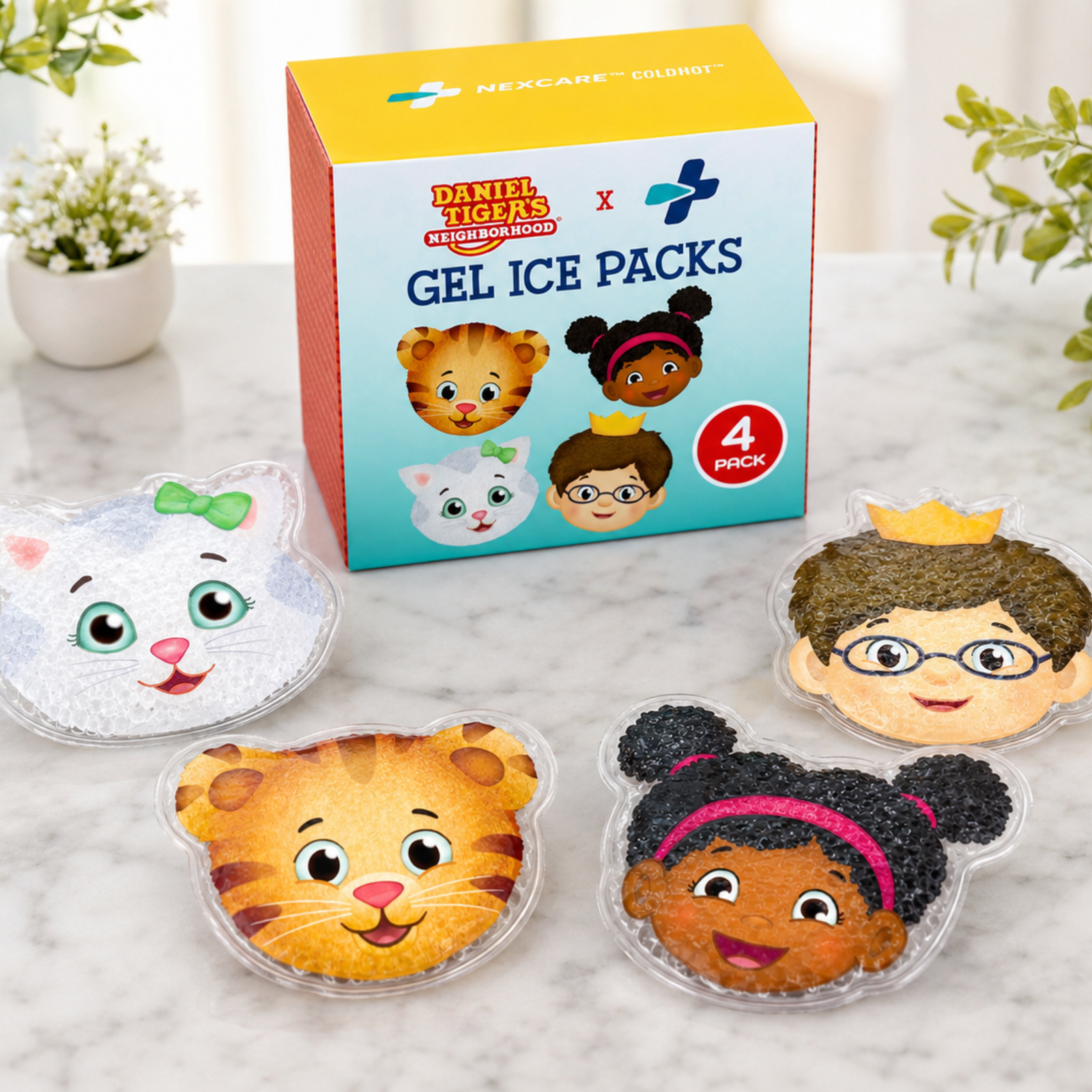 Daniel Tiger Comfort Ice Packs (4 Pack) - Friendly Faces