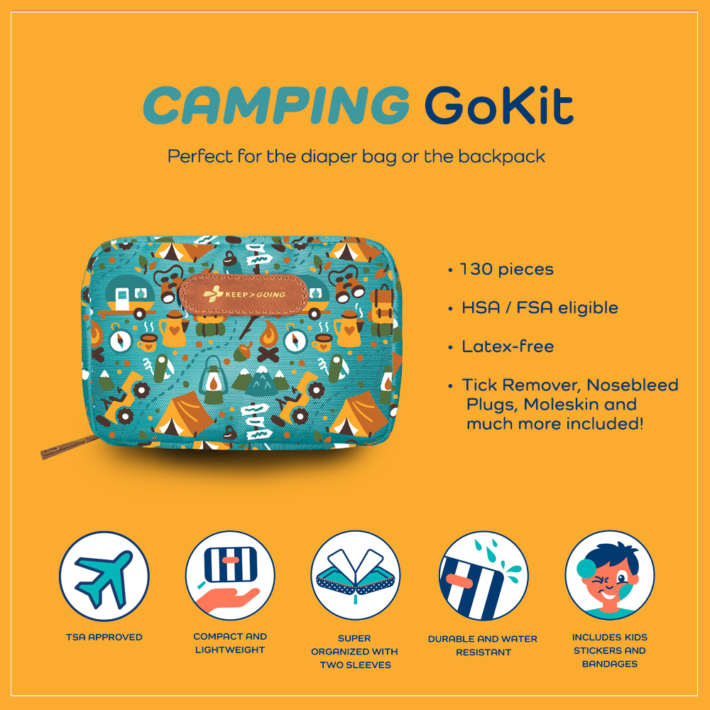First Aid Camping GoKit (130 pcs) - KEEP>GOING First Aid First Aid Camping GoKit (130 pcs) - KEEP>GOING First Aid